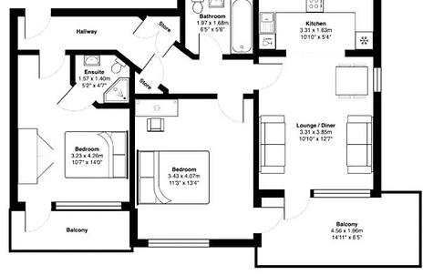 2 bedroom apartment to rent - Sapphire Court, Ocean Way, Southampton, SO14 - Property View 3